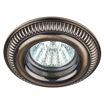 LE-00743 (KL51 SB) Светильник антик «объём» MR16,12V/220V, 50W бронза